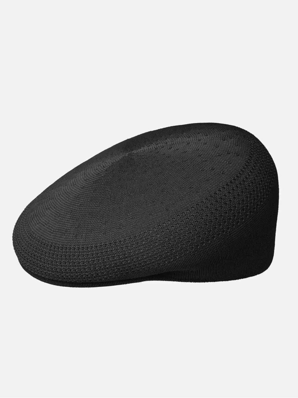 NEW Kangol Tropic 504 Vent Air Black Knit Flat Cap - Classic Ivy Style size XL - Picture 3 of 5